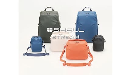 ハクバ、洗練されたデザインのカメラバッグ「プラスシェル ストリーム」シリーズ3種を発売