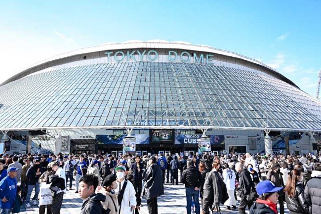 WBCのプールCが行われる東京ドーム【写真：中戸川知世】