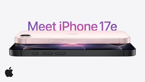 Apple、A19チップやC1Xモデムを搭載した廉価スマホ「iPhone 17e」を発表！3月11日発売、3月4日23時15分予約開始。価格は9万9800円から