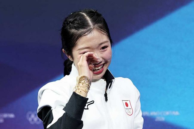 フィギュアスケート女子で銅メダルを獲得した中井亜美【写真:ロイター】