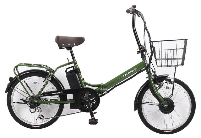 新車20型電動アシスト付き折り畳み自転車 EVA PLUS mini（エヴァ