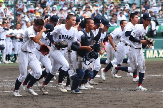 初出場ながらベスト8入りを果たした有明ナイン【写真:加治屋友輝】