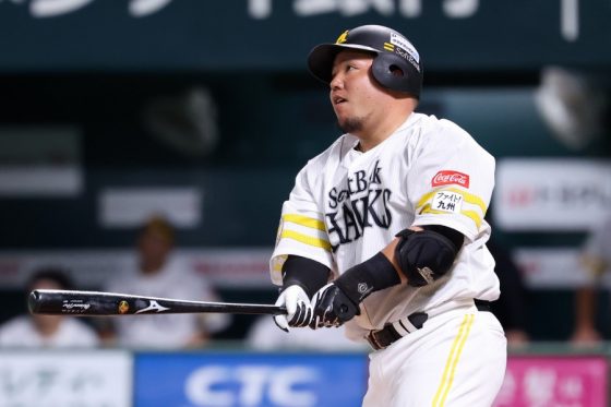 ソフトバンク・山川穂高【写真：古川剛伊】