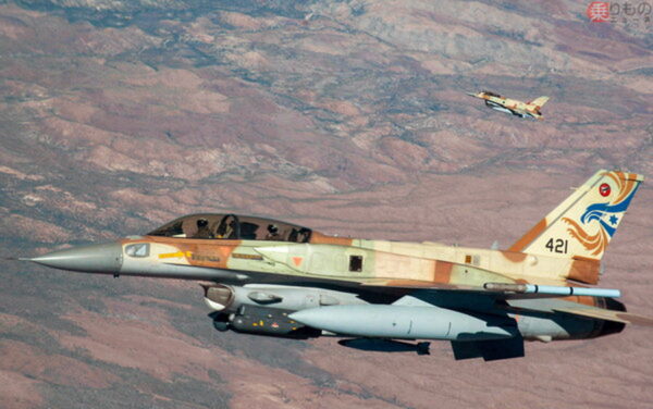 イスラエル航空宇宙軍のF-16戦闘機（画像:アメリカ空軍）