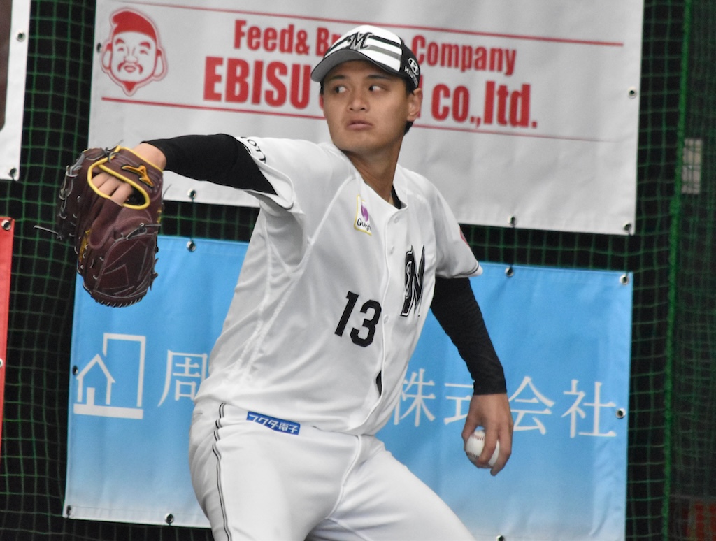  ロッテ・毛利海大（撮影＝岩下雄太） 