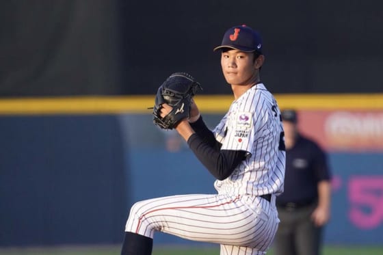 侍ジャパンU-18代表の星稜・奥川恭伸【写真:荒川祐史】