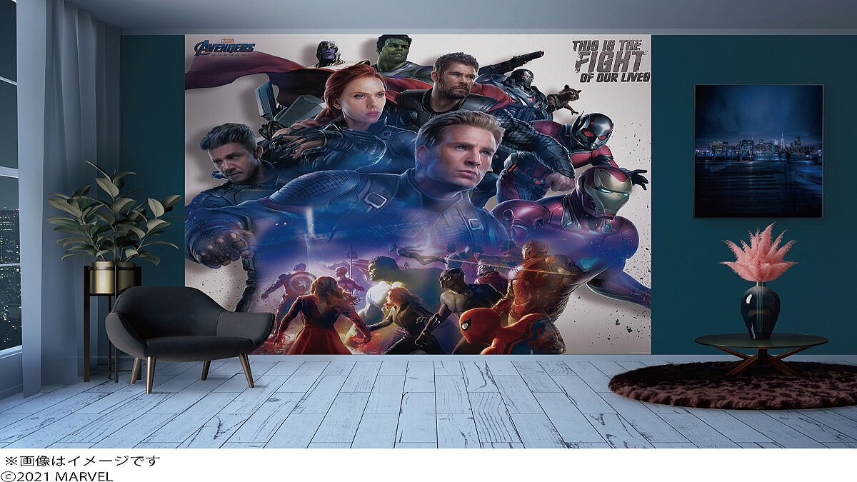 存在感抜群なマーベルヒーローアート 貼ってはがせる壁紙decol デコル Marvel アベンジャーズ エンドゲーム ライブドアニュース