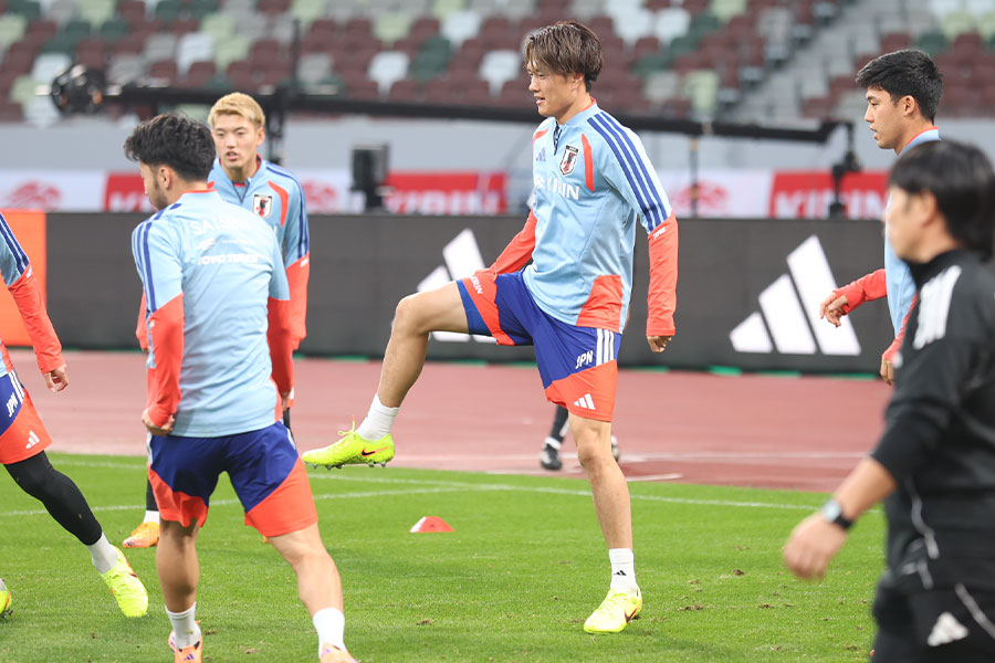 小川航基がボリビア戦でゴールを狙う【写真:河合 拓】