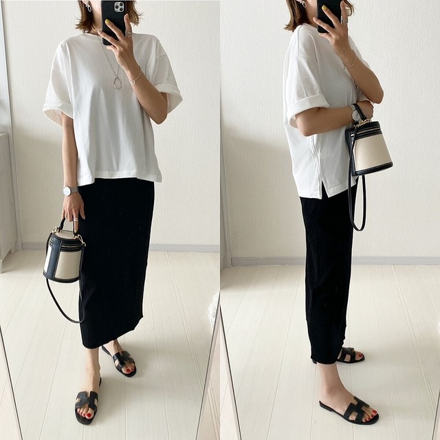 UNIQLO】エレガントなシルエットが◎「3D リブバックスリットスカート