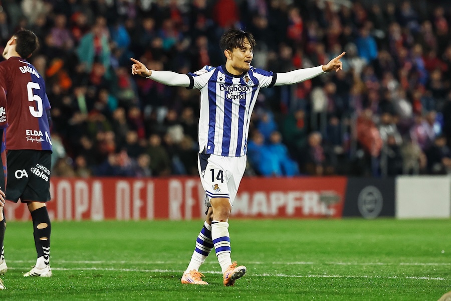 2ゴール目を挙げた久保建英【写真：ムツ・カワモリ/アフロ】