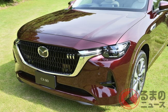 マツダ新型「CX-80」がもう見れる!? 匠塗「アーティザンレッド