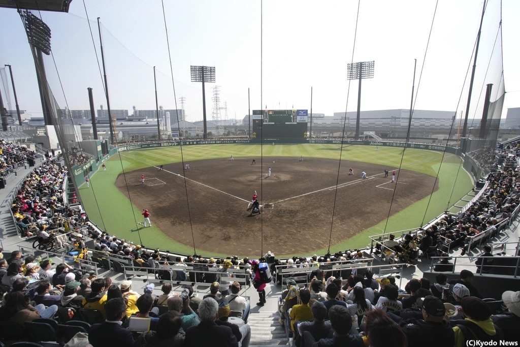 阪神2軍球場「日鉄鋼板 SGLスタジアム 尼崎」(C)Kyodo News