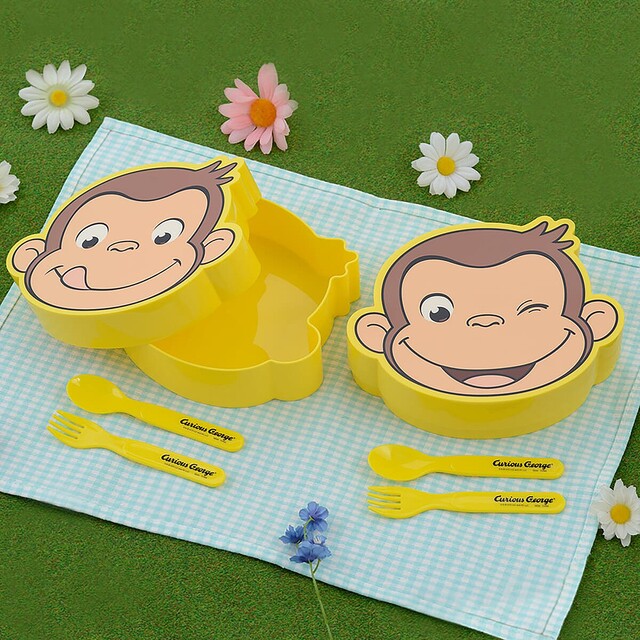 おさるのジョージ　BIGぬいぐるみ　15体+2個ランチBOXセット おさるのジョージ BIGぬいぐるみ 15体+2個ランチBOXセット