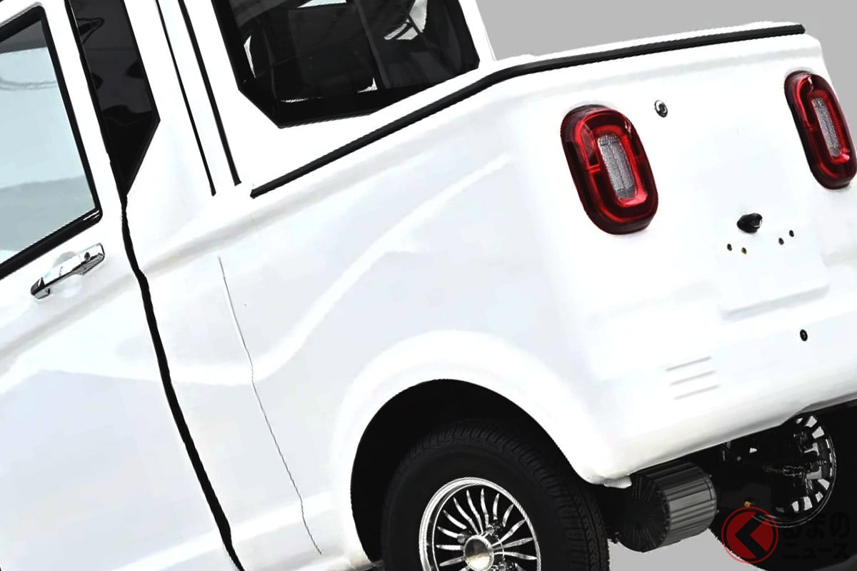 新車88万円！ 斬新「1人乗りミニ軽トラ」に注目！ ドア＆フタ付で雨
