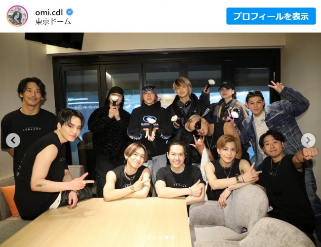 三代目JSB 登坂広臣が山田涼介、宮舘涼太、BE：FIRSTらとの集合ショット公開し話題！ - Peachy - ライブドアニュース