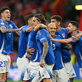 アルバニアに逆転勝利を果たしたイタリア。(C)Getty Images