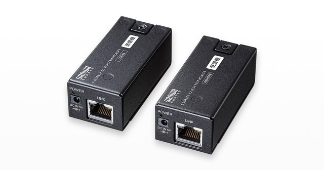 パソコンとUSB機器間を、最大150mまで延長できる!USB2.0エクステンダー