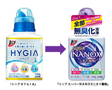 徹底消臭にこだわったライオンの新洗剤 トップ スーパーnanox ニオイ専用 消臭成分1 25倍の柔軟剤も登場 ライブドアニュース