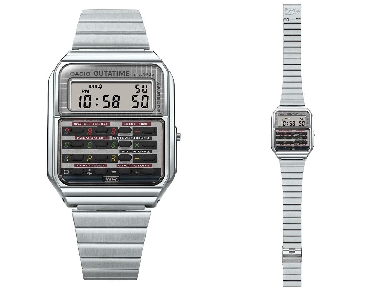 バック・トゥ・ザ・フューチャー デジタルウォッチ未使用 カシオ、バック・トゥ・ザ・フューチャーの電卓ウォッチ - Impress Watch