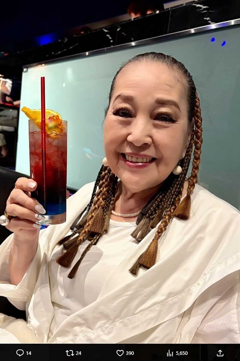  大炎上の湯川れい子（写真・本人のXより） 