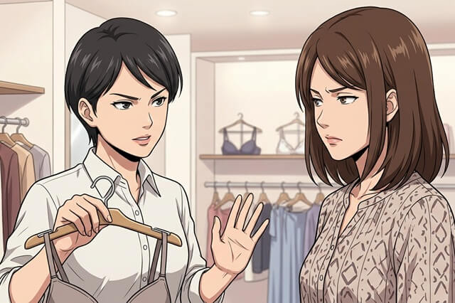 下着屋で「お客さん絶対Aですって!」店員にカップを決めつけられた女性 試着した結果→「Bがちょうどよかった」