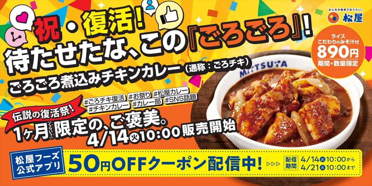 「ごろごろ煮込みチキンカレー」のイメージ