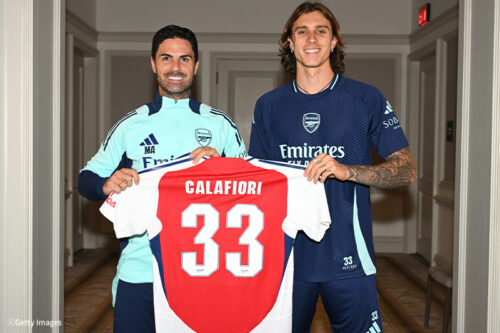アーセナル、イタリア代表DFカラフィオーリ獲得を発表！ 背番号は「33