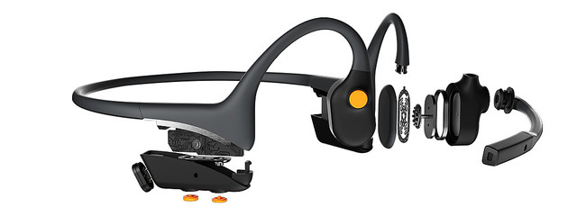 ノイズキャンセリング・ブームマイク搭載の骨伝導ヘッドセット