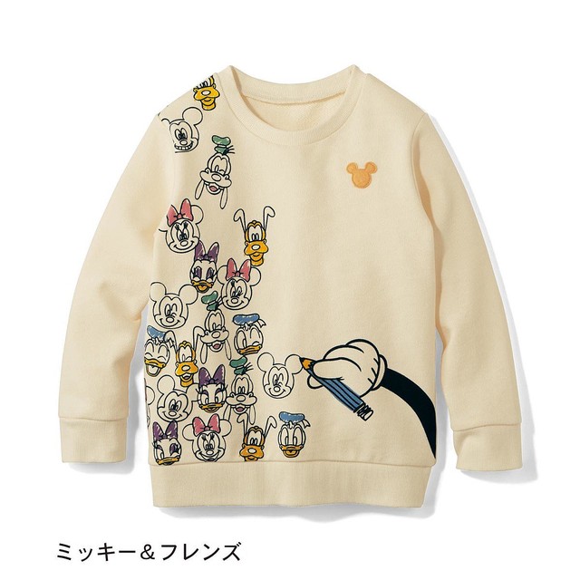 画像 ふんわりと優しい風合いがオシャレ ベルメゾン ディズニーデザイン 名札付けワッペン付き裏毛トレーナー 7 9 ライブドアニュース