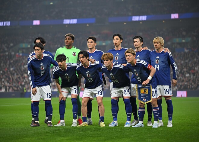 スコットランドとイングランドに完封勝ちした日本代表。写真：金子拓弥（サッカーダイジェスト写真部／現地特派）