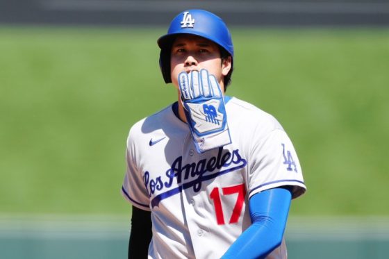 無安打に終わったドジャース・大谷翔平【写真:黒澤崇】