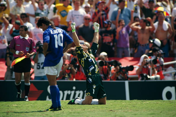 1994W杯決勝はバッジョ氏のPK失敗で決着 photo/Getty Images