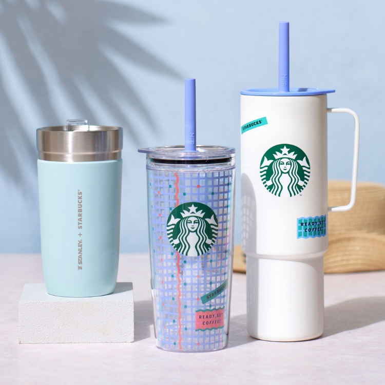 韓国スタバ☆サマーミアーStarbucks Miir 青 ブルー 水筒
