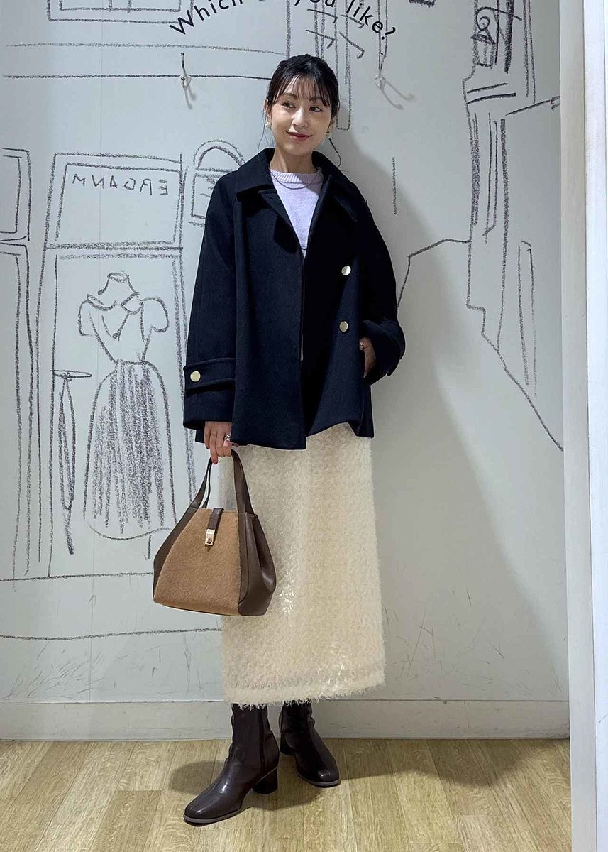 冬 → 春は“この色”で乗り切る！【ROPÉ PICNIC】着回し力100点♡「ラベンダーニット」