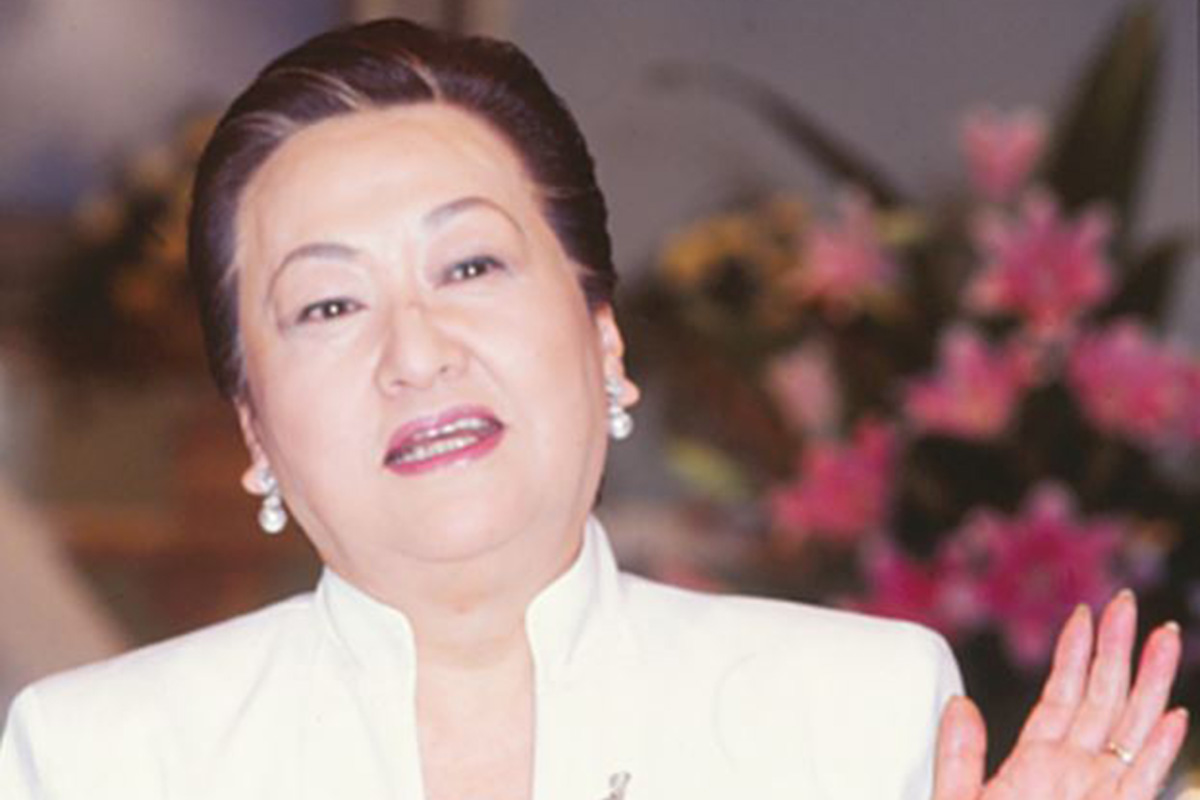  細木数子さん（写真：本誌写真部） 