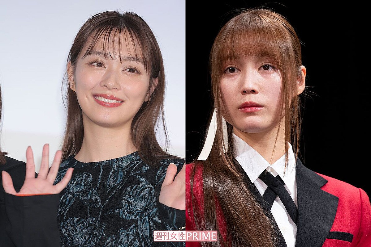 『略奪奪婚』（テレビ東京）に出演中の内田理央（左）と中村ゆりか