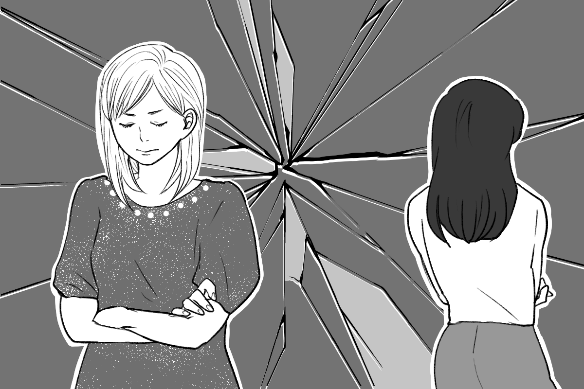 揚げたての天ぷらを新聞紙の上に...ママ友のランチ会でのトラブル