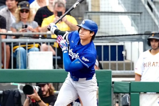 13号を放ったドジャース・大谷翔平【写真:黒澤崇】