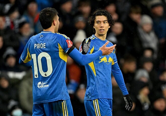 決勝ゴールを決めた田中。(C)Getty Images