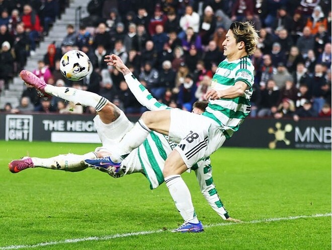 ハーツとの大一番で結果を残せなかった前田。(C)Getty Images