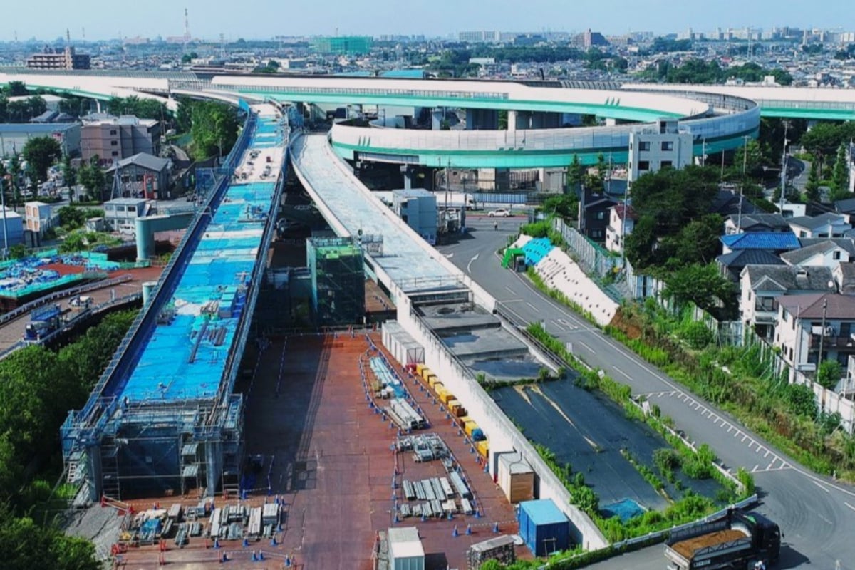 外環道と関越道の大泉JCT(画像:NEXCO東日本)。
