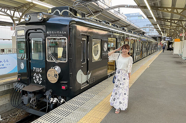 レールを走る鯛!?加太さかな線めでたいでんしゃ。和歌山市加太へ