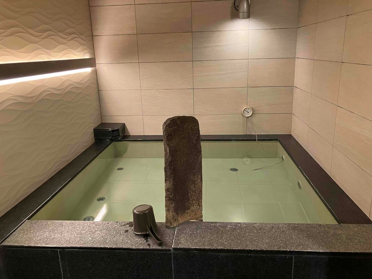 施設のウリであるヒーリングスパ（風呂）