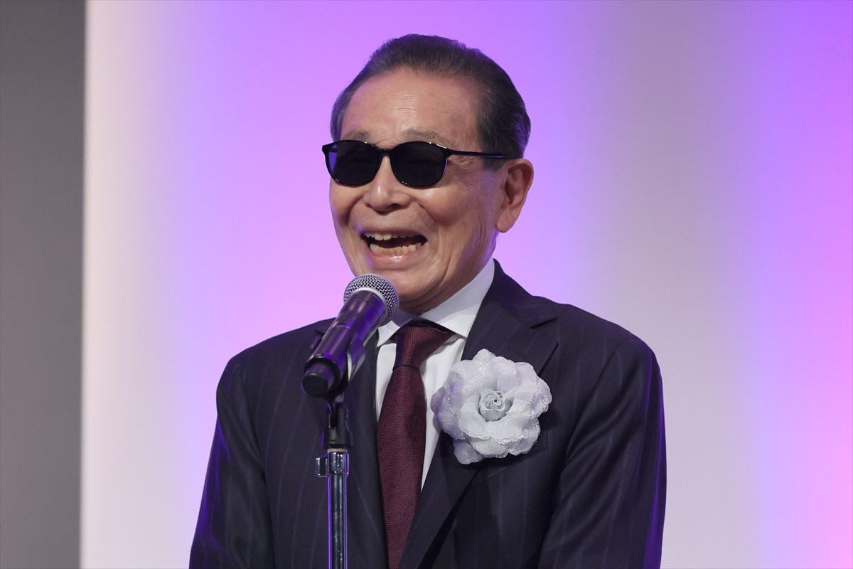 タモリさん(2023年5月撮影、時事)