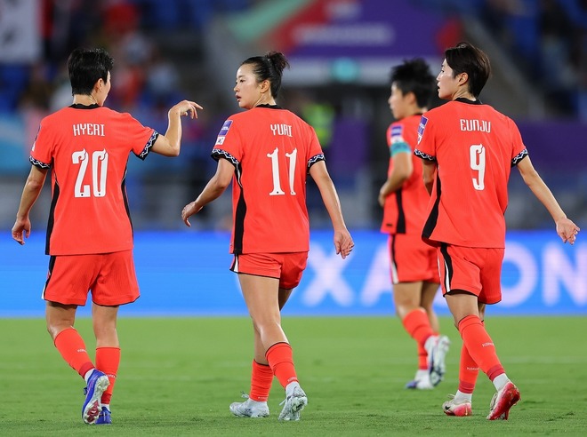 イランを３−０で下した韓国。上々の滑り出しも、決定力不足が指摘された。（C）AFC