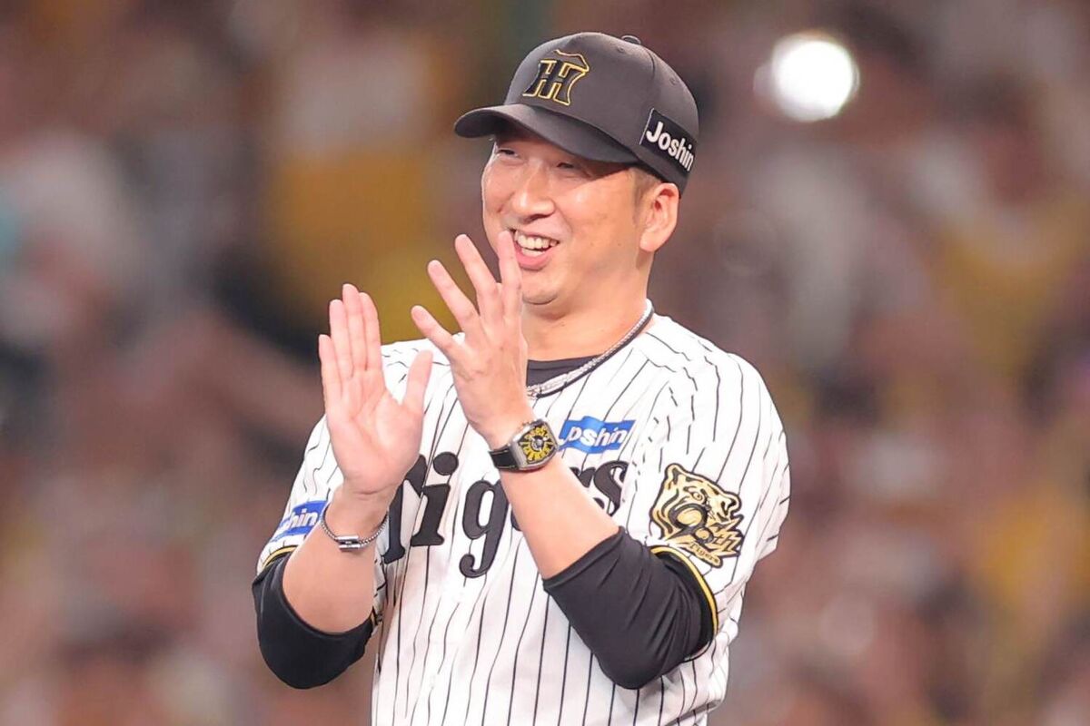 【阪神】球団史上初の新人V監督・藤川球児監督「いやぁ、選手たちが強いわ」胴上げは「ファンの皆様を代表」 - ライブドアニュース