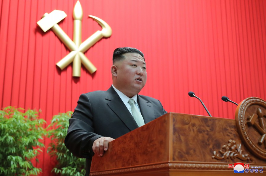 金正恩氏が朝鮮労働党中央幹部学校で記念講演を行った(2022年10月18日付朝鮮中央通信)