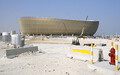 開催国カタールの首都ドーハ近郊で建設が進むルサイル競技場（Ｃ）共同通信社