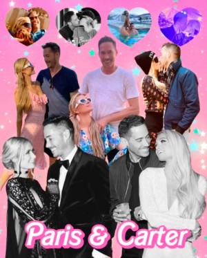 コラージュを公開し“アニバーサリー”を祝ったパリス・ヒルトン（画像は『Paris Hilton　2020年8月31日付Instagram「To the man who steals my heart, makes my heart flutter, sweeps me off my feet, and puts butterflies in my stomach.」』のスクリーンショット）