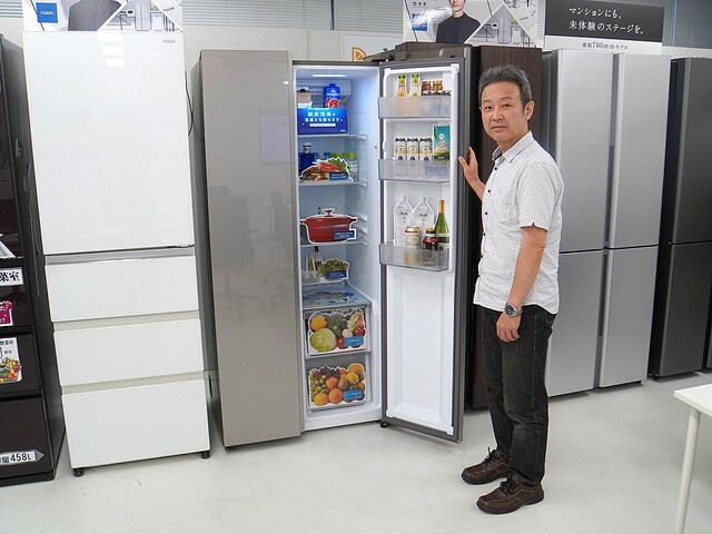 中古美品、2022年製】AQUA ノンフロン冷凍冷蔵庫 - キッチン家電